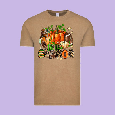 Fall And American Football Tis The Season Vintage Tee Designed By Adodesignshop