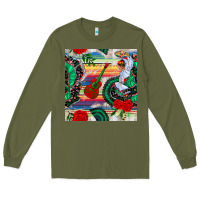 Army Green flamenco dancer seamless pattern Long Sleeve Tee - BundleAndBundleShop