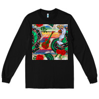 Black flamenco dancer seamless pattern Long Sleeve Tee - BundleAndBundleShop