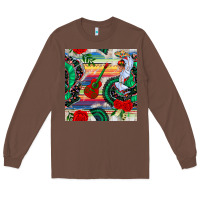 Chestnut flamenco dancer seamless pattern Long Sleeve Tee - BundleAndBundleShop