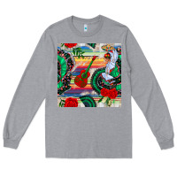 Heather Grey flamenco dancer seamless pattern Long Sleeve Tee - BundleAndBundleShop