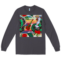 Smoke flamenco dancer seamless pattern Long Sleeve Tee - BundleAndBundleShop