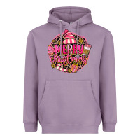 Pink Merry Christmas Heavyweight Hoodie | Teevron