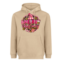 Mushroom pink merry christmas Heavyweight Hoodie - MaliasSmallBusiness