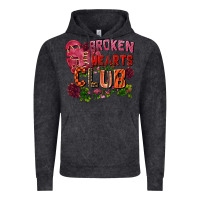 Vintage Black broken heart club Vintage Hoodie - FaDigitalArtStudio
