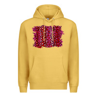 Antique Gold pink leopard background Premium Hoodie - RanaPortraitStore