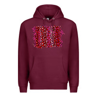 Burgundy pink leopard background Premium Hoodie - RanaPortraitStore
