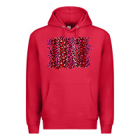 Cardinal pink leopard background Premium Hoodie - RanaPortraitStore