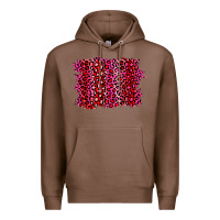 Chestnut pink leopard background Premium Hoodie - RanaPortraitStore