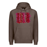 Coffee pink leopard background Premium Hoodie - RanaPortraitStore