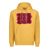 Mustard pink leopard background Premium Hoodie - RanaPortraitStore