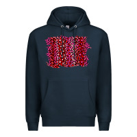 Navy pink leopard background Premium Hoodie - RanaPortraitStore