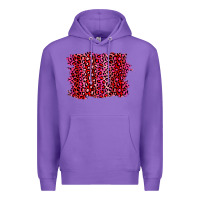 Purple pink leopard background Premium Hoodie - RanaPortraitStore