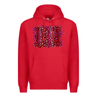 Red pink leopard background Premium Hoodie - RanaPortraitStore