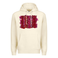 Sandshell pink leopard background Premium Hoodie - RanaPortraitStore