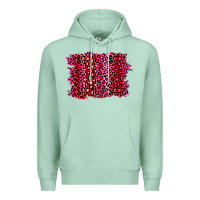 Seafoam pink leopard background Premium Hoodie - RanaPortraitStore