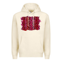 Tofu pink leopard background Premium Hoodie - RanaPortraitStore