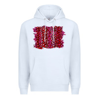 White pink leopard background Premium Hoodie - RanaPortraitStore