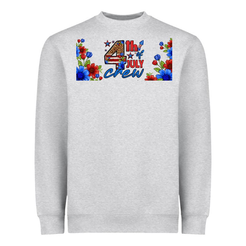 Floral 4th Of July Crew 16oz Libbey Cup Heavyweight Sweatshirt by HRA Design Shop | Teevron
