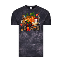 Cloud Black fall and  hockey  tis the season Vintage Tee - AdoDesignShop