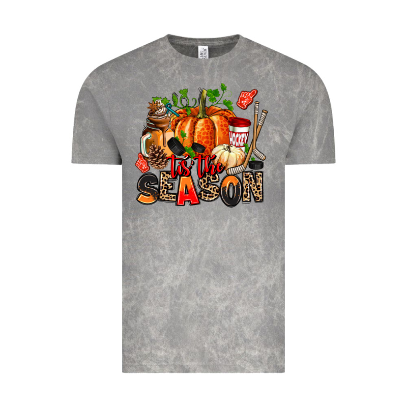 Fall And  Hockey  Tis The Season Vintage Tee by AdoDesignShop | Teevron