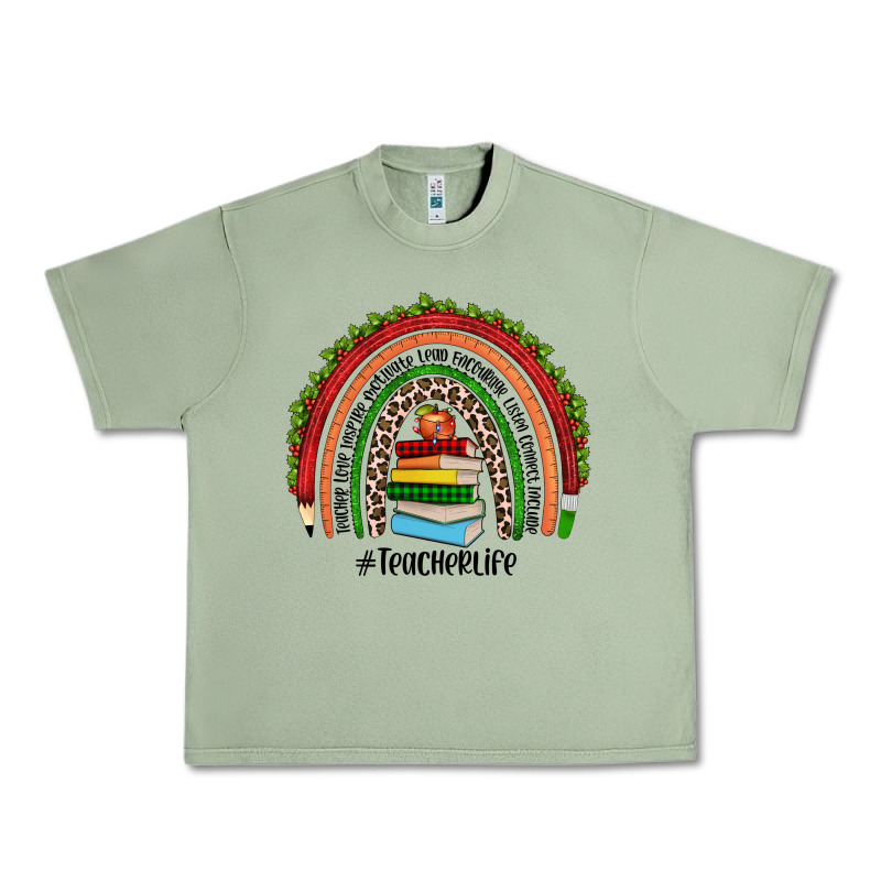 Christmas Teacherlife Rainbow Urban Heavy Tee by JahusDesignShop | Teevron