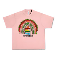Salmon Christmas Teacherlife rainbow Urban Heavy Tee - JahusDesignShop