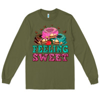 Army Green feeling sweet donuts Long Sleeve Tee - AdoDesignShop