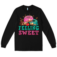 Black feeling sweet donuts Long Sleeve Tee - AdoDesignShop