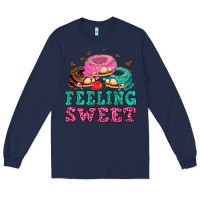 Navy feeling sweet donuts Long Sleeve Tee - AdoDesignShop