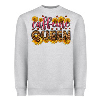 Heather Grey caffeine queen Heavyweight Sweatshirt - HRA Design Shop