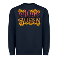 Navy caffeine queen Heavyweight Sweatshirt - HRA Design Shop