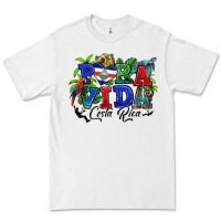 White pura vida costa rica rana Premium Tee - RanaPortraitStore