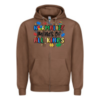 Chestnut normalize minds of all kinds Zipper Hoodie - MaliasSmallBusiness