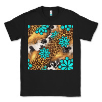 Black western turquoise gemstone seamless pattern Classic Tee - BundleAndBundleShop