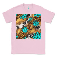 Bubblegum Pink western turquoise gemstone seamless pattern Classic Tee - BundleAndBundleShop