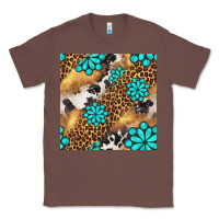 Chestnut western turquoise gemstone seamless pattern Classic Tee - BundleAndBundleShop