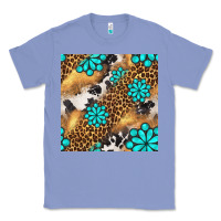 Colony Blue western turquoise gemstone seamless pattern Classic Tee - BundleAndBundleShop
