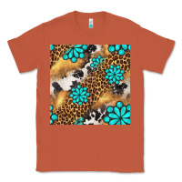 Copper western turquoise gemstone seamless pattern Classic Tee - BundleAndBundleShop