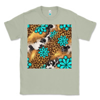 Matcha western turquoise gemstone seamless pattern Classic Tee - BundleAndBundleShop