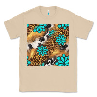 Mushroom western turquoise gemstone seamless pattern Classic Tee - BundleAndBundleShop