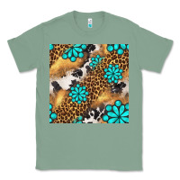 Sage western turquoise gemstone seamless pattern Classic Tee - BundleAndBundleShop