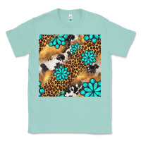 Seafoam western turquoise gemstone seamless pattern Classic Tee - BundleAndBundleShop