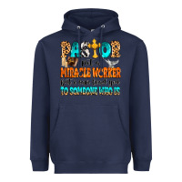 Navy Pastor not a miracle worker Heavyweight Hoodie - MaliasSmallBusiness