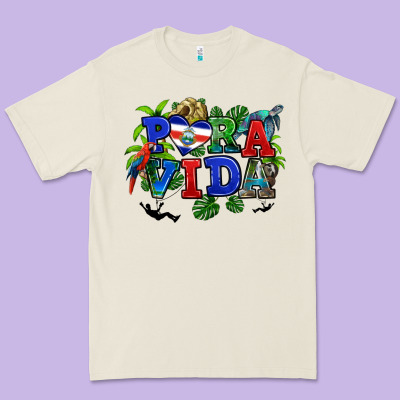 Pura Vida Costa Rica Premium Tee Designed By Ranaportraitstore