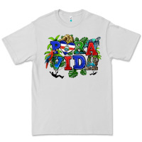 Dove Grey pura vida costa rica Premium Tee - RanaPortraitStore