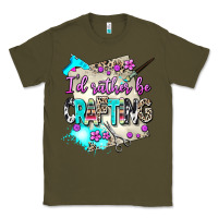 Army Green i d rather be crafting Classic Tee - AdoDesignShop