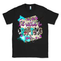 Black i d rather be crafting Classic Tee - AdoDesignShop