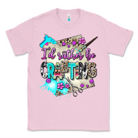 Bubblegum Pink i d rather be crafting Classic Tee - AdoDesignShop