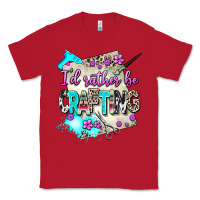 Red i d rather be crafting Classic Tee - AdoDesignShop